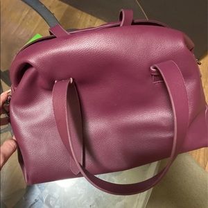 Classy Plum Hand and Cross Body Purse Bag
